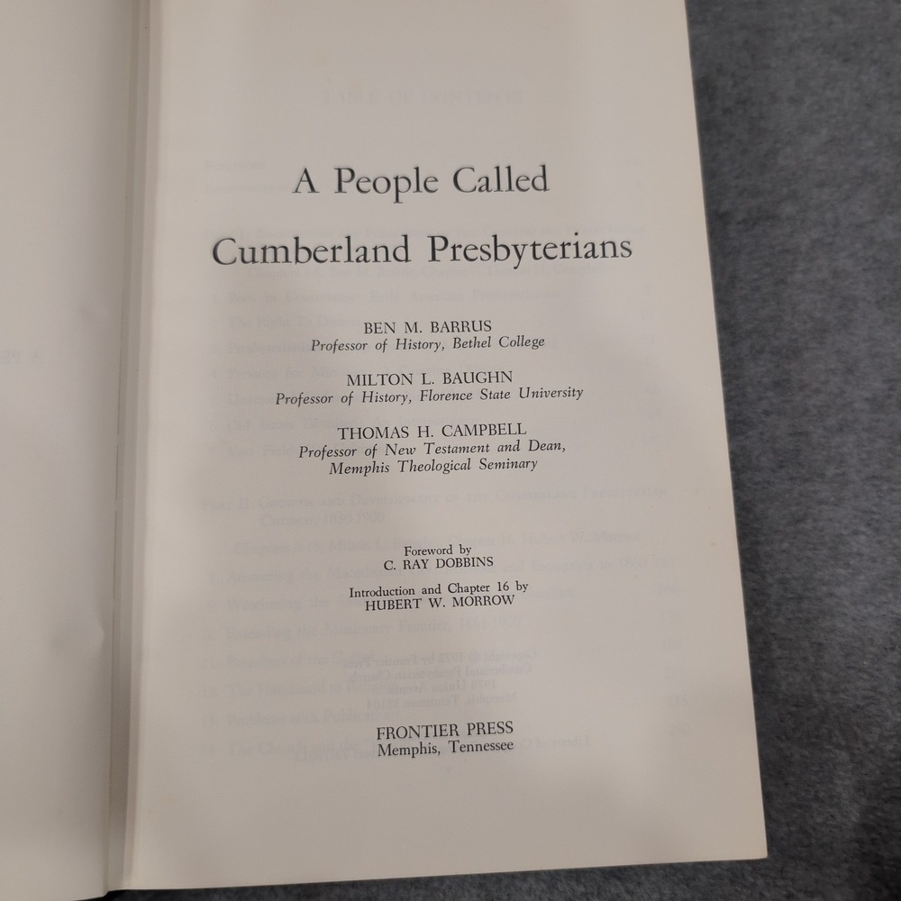 A People Called Cumberland Presbyterians History Book First Edition 1972 - Picture 5 of 8